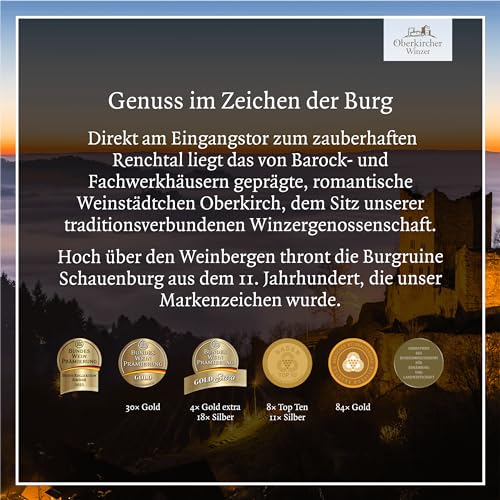 Oberkircher Winzer Williams-Christ Birnenbrand - WEIN & GEIST - edler Obstbrand (42% vol.) Williams-Birne doppelt gebrannt & ohne Zusatz künstlicher Aromen - aus dem Schwarzwald (1 x 0,5l)