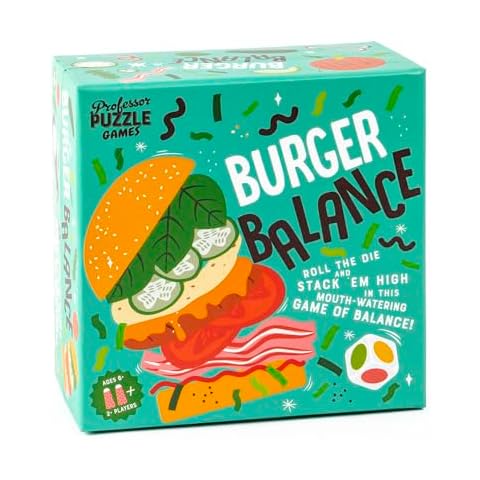 Professor PUZZLE Foodie Games - Burger Balance Stacking Game Cover