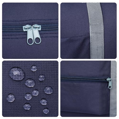 Lightweight Foldable Travel Duffel Bag – Compact Carry-On Luggage for Overnight Trips, Unisex Weekender Bag (Blue)3