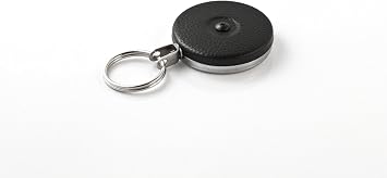 KEY-BAK Industrial Retractable Reel, 48 in Steel Cable, Black