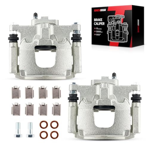 Image of Torchbeam Rear Brake Calipers Set for Jeep 2007-2017 Wrangler, Jeep 2008-2012 Liberty, Dodge 2007-2011 Nitro, Jeep 2018 Wrangler JK, Rear Left and Rear Right Calipers Replace # 18B5046+18B5047