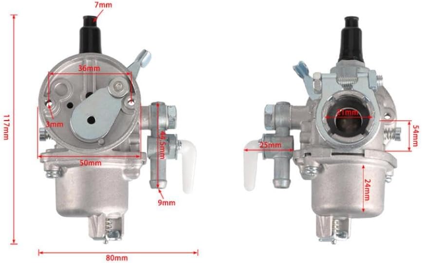 40-5 Float Type Carburetor Compatible with TL33 TL43 TB33 TG260 TU26 TU33 T170 BC330 BG330 1E34F Duster Mister Sprayer Garden Tool Models Aftermarket Replacement
