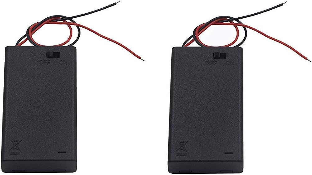 Low Voltage Power Solutions: Battery Holders – 3AA Battery Cases with AAA Battery Adapters – Triple Battery Holder for Arduino, LilyPad Circuits, Cosplay, Costumes and Decorations, 2 Pack