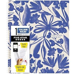Five Star Spiral Notebook + Study A...