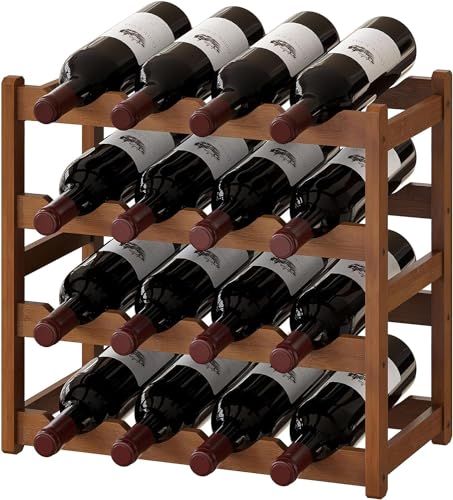 La Mejor Lista de Cava para Vinos , listamos los 10 mejores. 46 EKEJLI Porta Botellas de Vino, Separate Porta Vinos de 4 Niveles, Botellero apilable,Expositor Organizador de Vino,Capacidad para 16 Botellas,Bastidores de Almacenamiento...