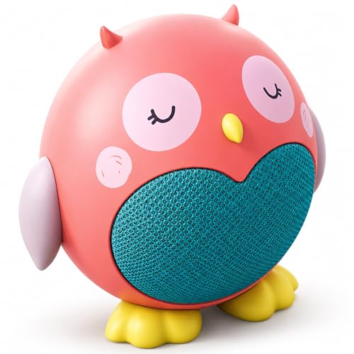Planet Buddies Kids Bluetooth Speaker Boys and Girls with Microphone, Mini Bluetooth Speaker Portable Wireless, 60 Day Battery, for Home, Outdoor, Travel, for iPhone and Android - Olive Owl