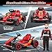 Leisrideon 24V Go Karts for Kids Ages 6-12, 400W Electric Go Kart with EVA Tires, Max Speed 8.1 MPH, High/Low Speed, Music, USB, Fast Drift Go-Kart Outdoor Ride on Toy for Boys Girls (Red)