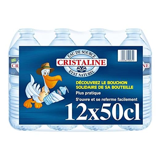 CRISTALINE - Eau De Source Naturelle Pack De 12X50Cl - L'unité