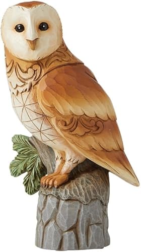 Miniatura 2 de Enesco Jim Shore Heartwood Creek - Figura de pájaro y búho granero, 6 pulgadas, multicolor