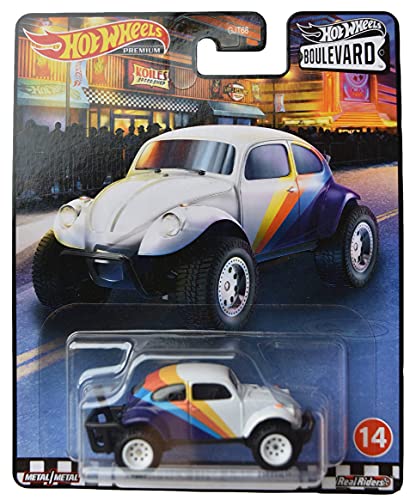 Hot Wheels Volkswagen Baja Bug Blanco 1:64 miniatura 1