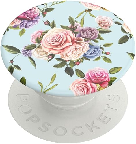 PopSockets - Agarre para teléfono con soporte expandible, agarre adhesivo, rosa salvaje retro