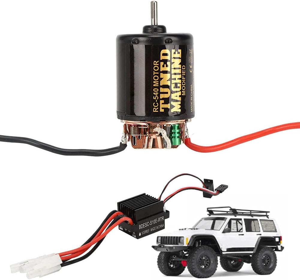 540 Brush Motor, High RC Car Motor, Brush with 320A ESC, Ideal for Drifting Climbing Cars and Large Foot Cars (35T)