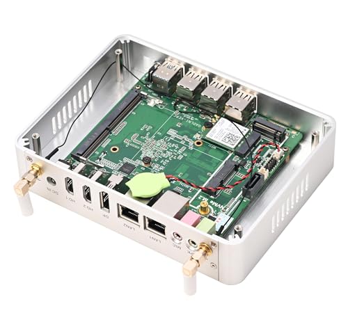 Image of KINGDEL Fanless Mini PC 4-Core 12th Gen N100(up to 3.4GHz) 16GB DDR4 RAM, 128GB SSD Mini Desktop Computer with Triple Display DP HD Support 4K 2xLAN 8xUSB