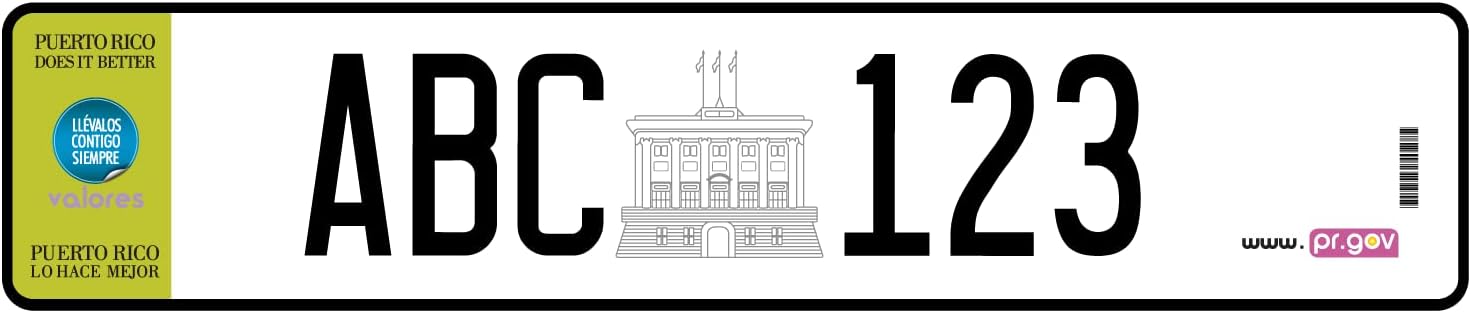 Puerto Rico Does It Better Euro Style Custom License Plate