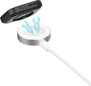 ［RuenTech］対応Huawei Watch Fit 4 Pro/Watch Fit 4 充電器 ポータブル設計 Huawei Watch Fit 4/Fit 4 Pro用充電ケーブル 1m長磁気吸引充電ケーブル USB ポート搭載 分離式デザイン 高速充電 携帯しやすく 高耐久 (ホワイト)