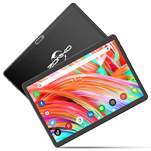Tablet 10 inch Octa Core Tablet, 1920x1200 IPS HD Display, Android 9.0, 32 GB Storage, 5MP Dual Camera, 1920x1200 IPS HD Display,5G WiFi,GPS,Bluetooth,Black