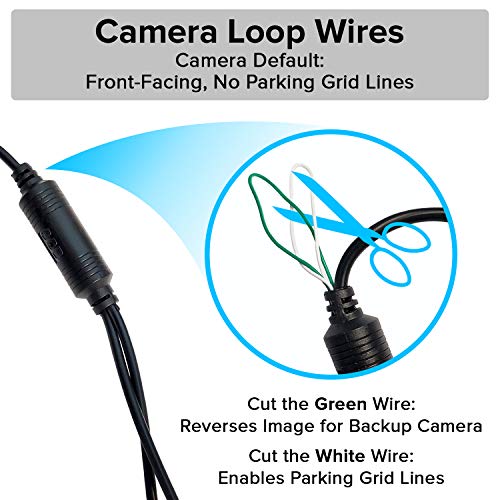 Image of Master Tailgaters 10.5 inch OEM Rear View Mirror with 4.3 inch LCD Screen and 170 Backup Camera | Rearview Universal Fit | Auto Adjusting Brightness LCD | Anti Glare | Full Original Mirror Replacement