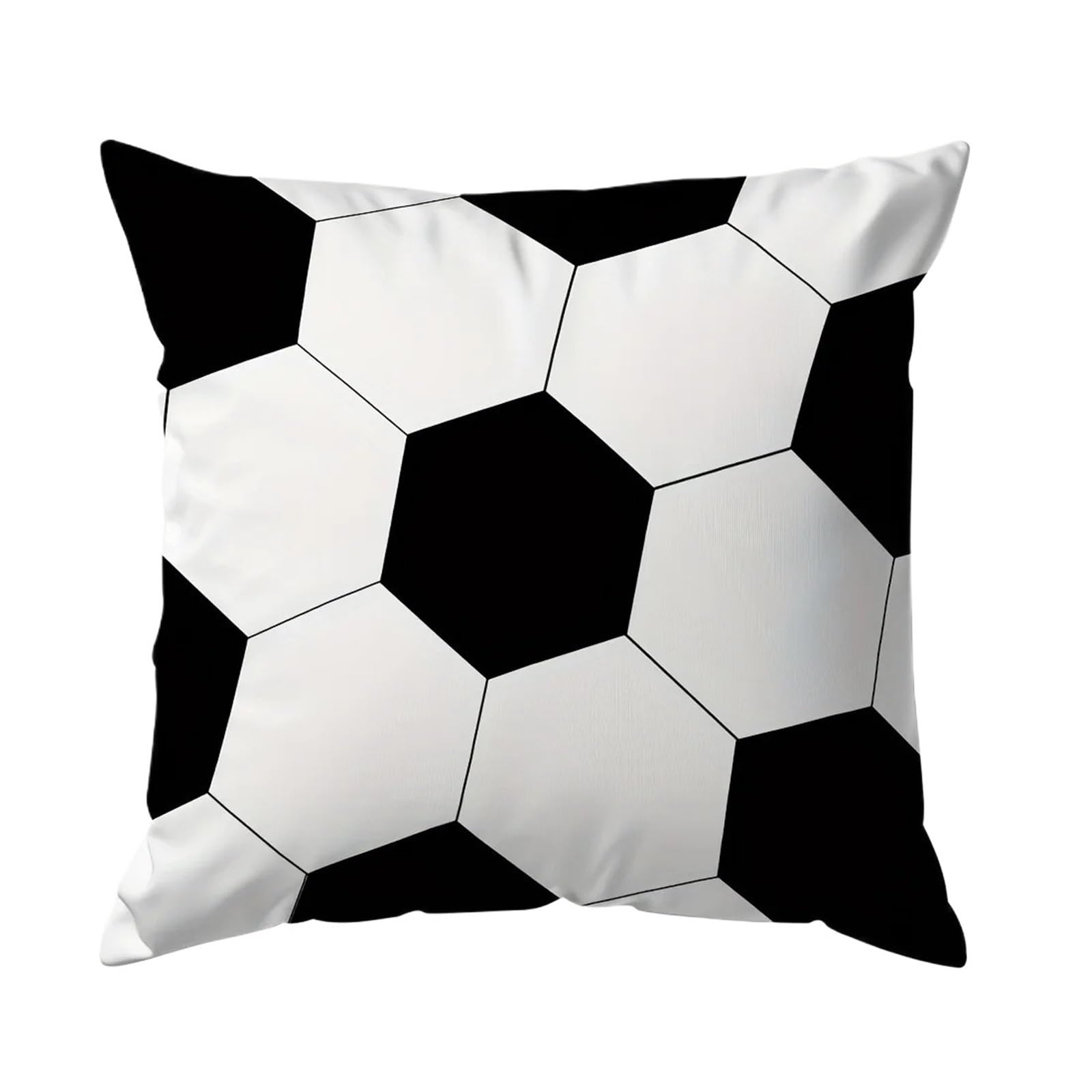 GIYXHU Soccer Theme Single‑Sided Printed Throw Pillow, Decorative Sofa Cushion for Sofa(50X50cm)