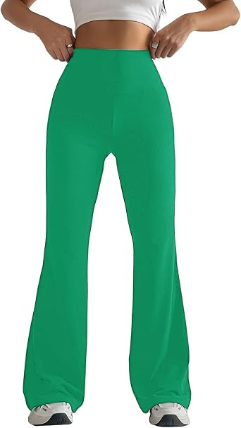 BOXIACEY Womens Bootcut Yoga Pants Tummy Control Flare Leggings High Waisted Bootleg Yoga Pants Tummy Control Work Pants