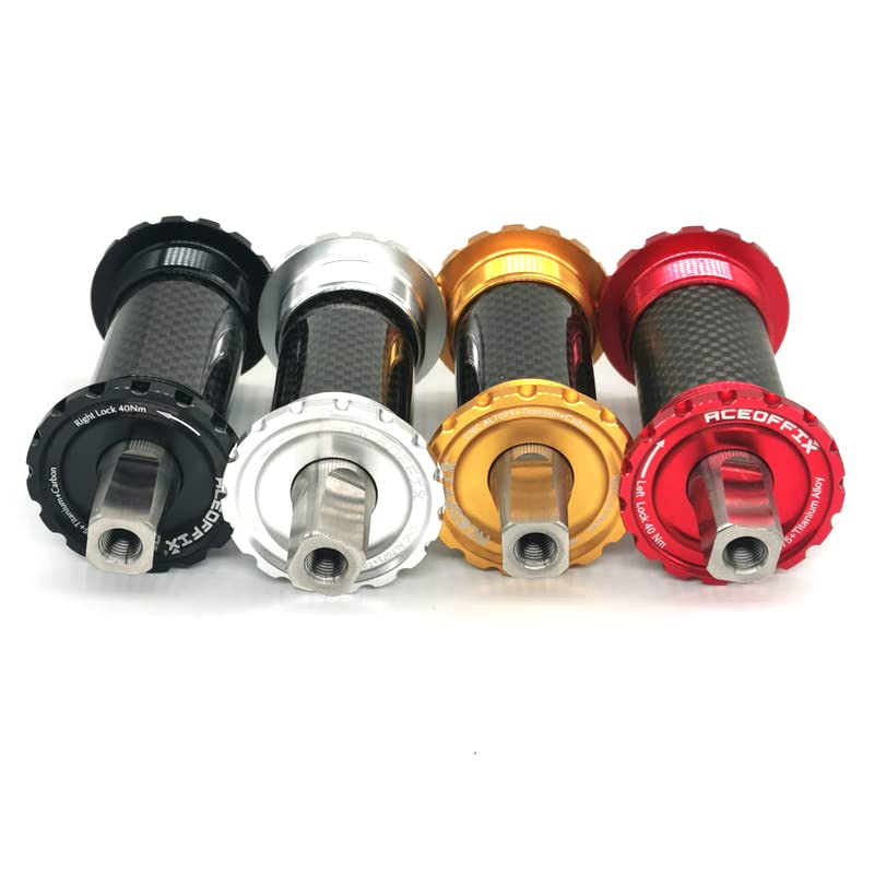 Tretlager 3 Farben Ultraleicht Titan-Quadrat-Kegel-Bodenhalterung 119mm for Fahrrad Innenlager