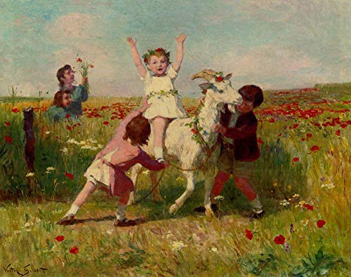 Peinture à l'huile sur toile faite main Victor Gabriel Gilbert réplique de maître d'art