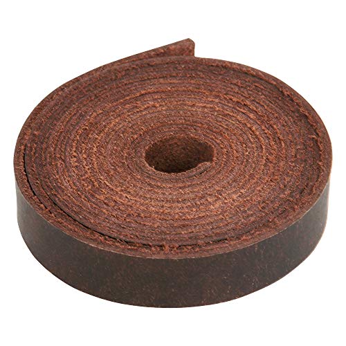 Leather Strap - Full Grain Buffalo Leather Strips For Crafts – Brown Leather Straps Ideal For Arts And Crafts, Tooling, Jewelry, Diy Home Decor, & More - Durable Tooling Leather Strip (0.5" X 60") #TOP29