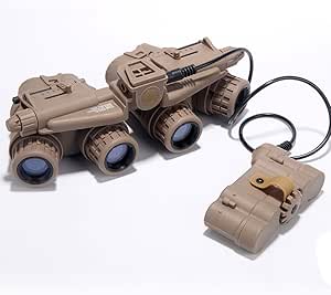 FMA Gafas Tácticas De Visión Nocturna PVS 18 Modelo Ficticio Y Soporte De Nailon Para Casco L4g24 Nvg