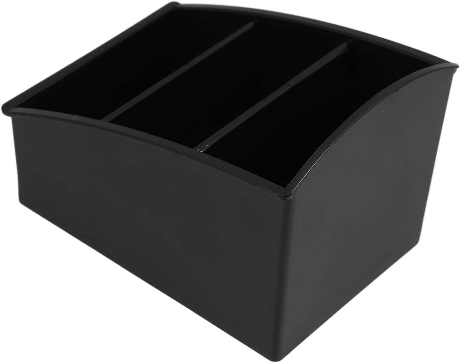 Tea Bag Organizer Box Xmas for Countertop, ABS Black Multi-grids