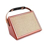 summina Amplificatore per chitarra acustica 15W Amp AC-15 BT Altoparlante con ingresso microfono Supporta volume Bass Treble Control Effetto riverbero Batteria ricaricabile integrata