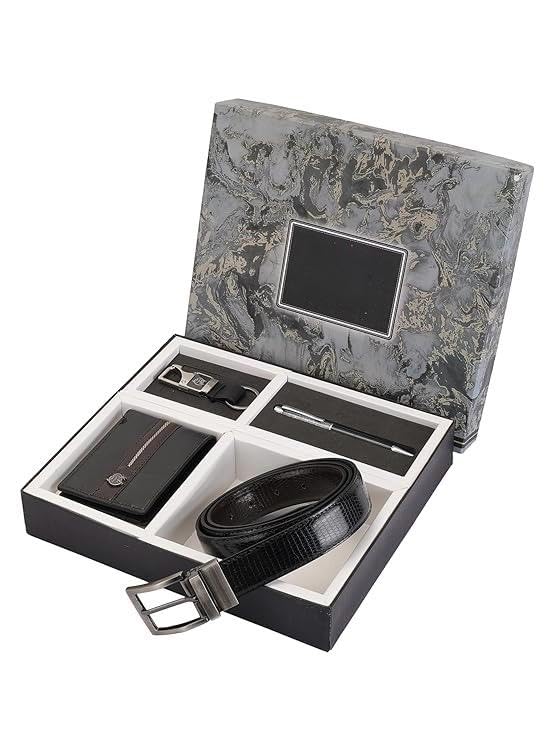 Buy ZEVORA Men's Gift Set | 4-in-1 Combo with Stylish Wallet Buy ZEVORA Men's Gift Set | 4-in-1 Combo with Stylish Wallet