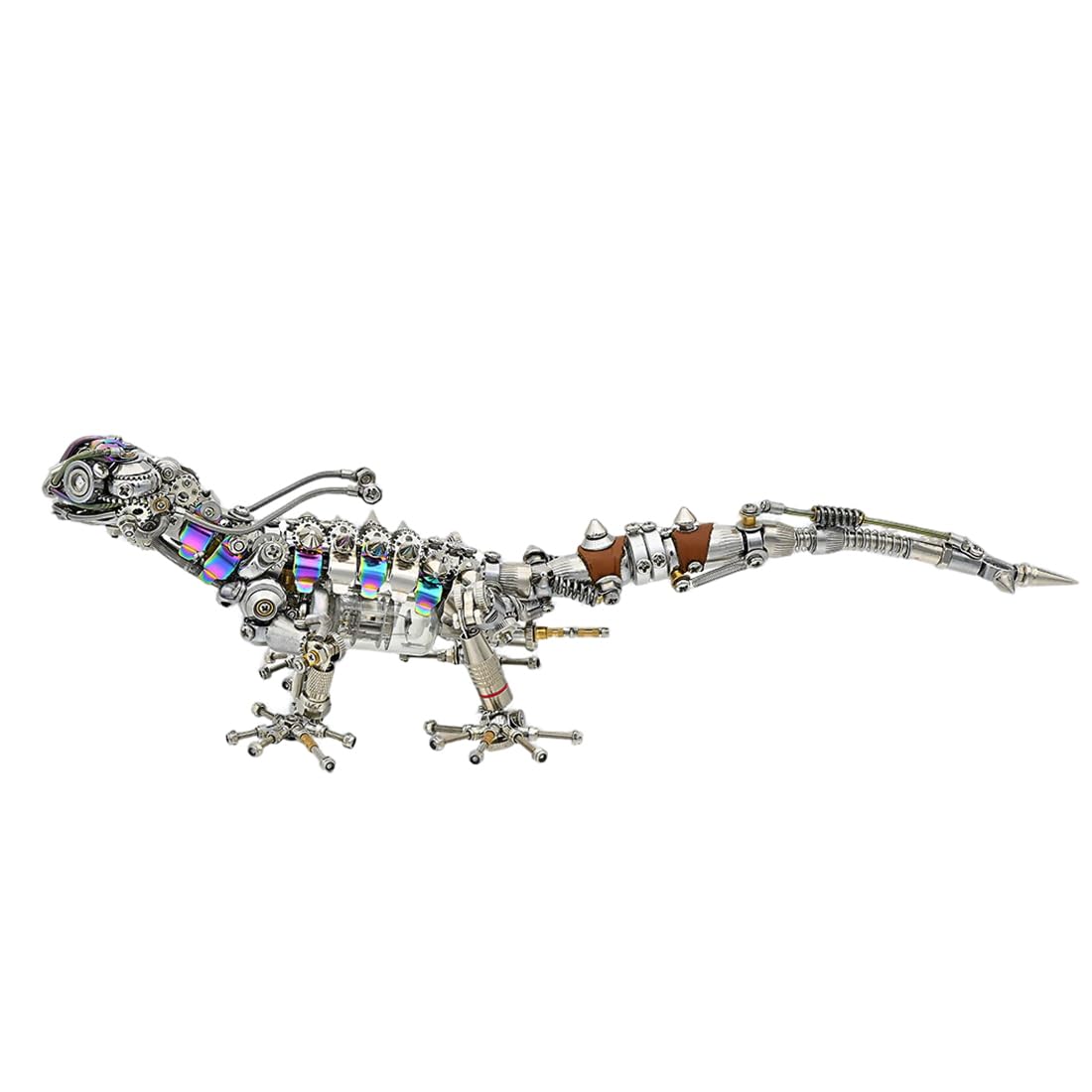 3D Metal Puzzle Lizard Steampunk Mechanical Model Kit, 1000PCS DIY Assembly Display Full Metal Creative Home Decor Collectible Model Gift for Collectors