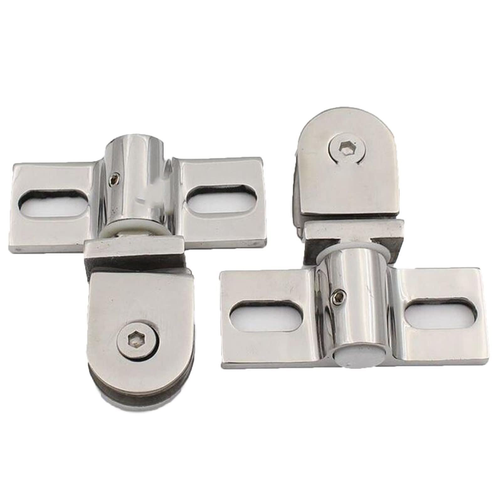 Hinge, Stainless Steel Door Shaft Shower Room Bathroom Glass Clip 1pair