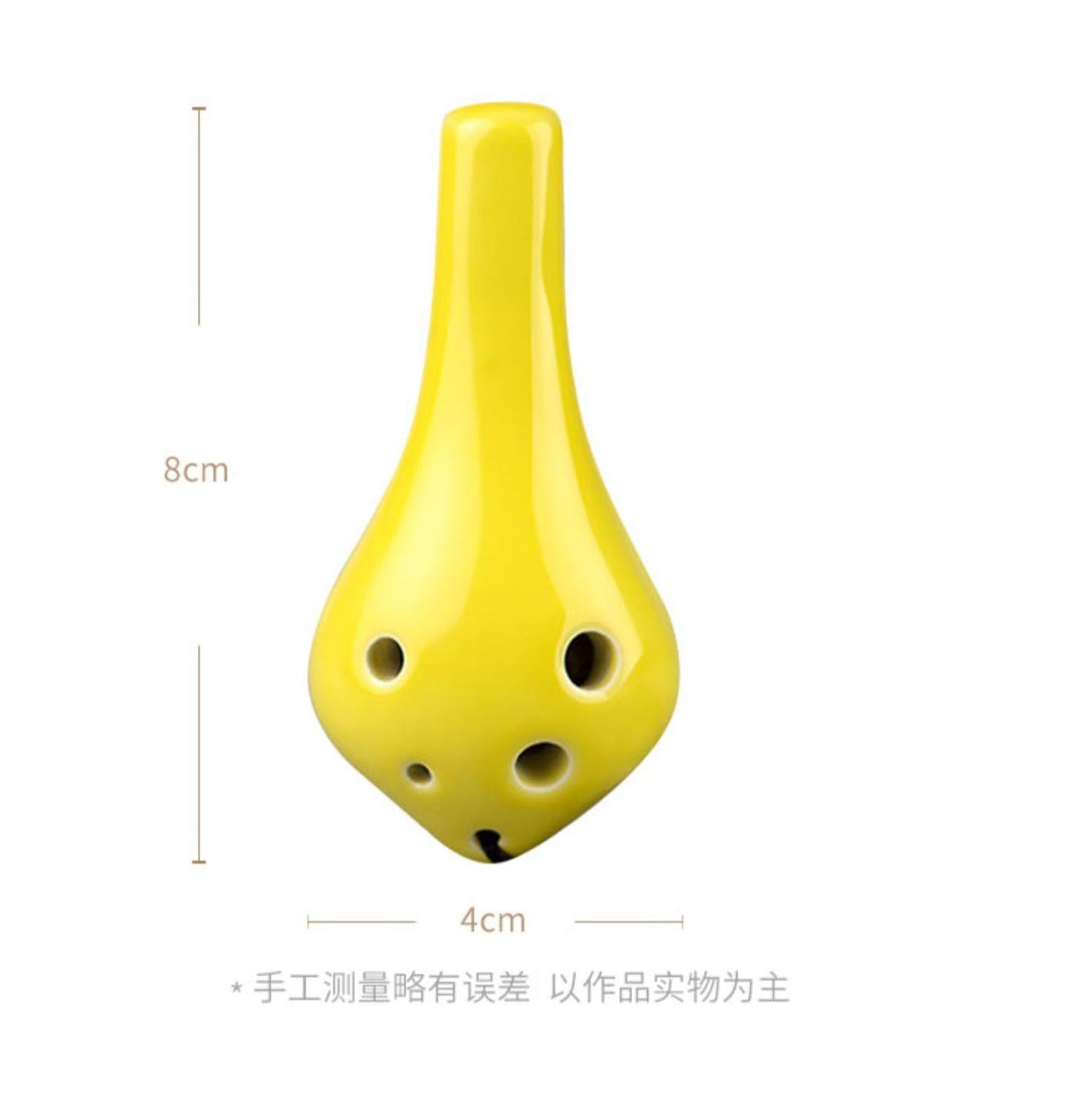 Ocarina Strumento Per Principianti Con Bocchino Lungo Smaltato Per Ocarina In Ceramica A Sei Fori Chiave DO Alta