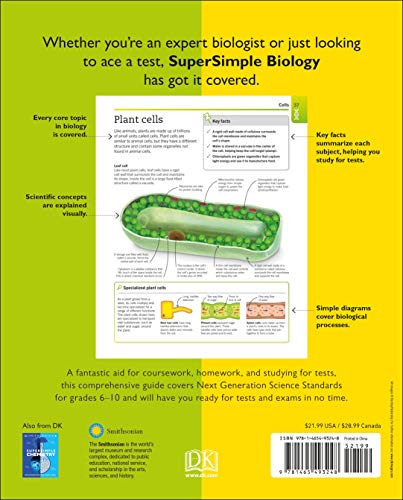 Super Simple Biology: The Ultimate Bitesize Study Guide (Dk Super Simple) #TOP1