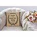 HGOD DESIGNS Throw Pillow Case Vintage Burlap Feed Sack Cotton Linen Square Cushion Cover Standard Pillowcase for Men Women Home Decorative Sofa Armchair Bedroom Livingroom 18 x 18 inch