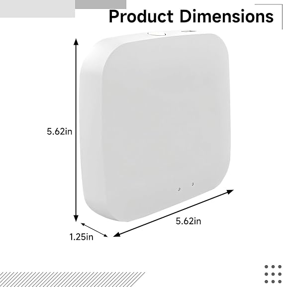 Zigbee 3.0 Smart Hub, Wireless Gateway for Alexa & Assistant, Control 50 Devices, Manage from App