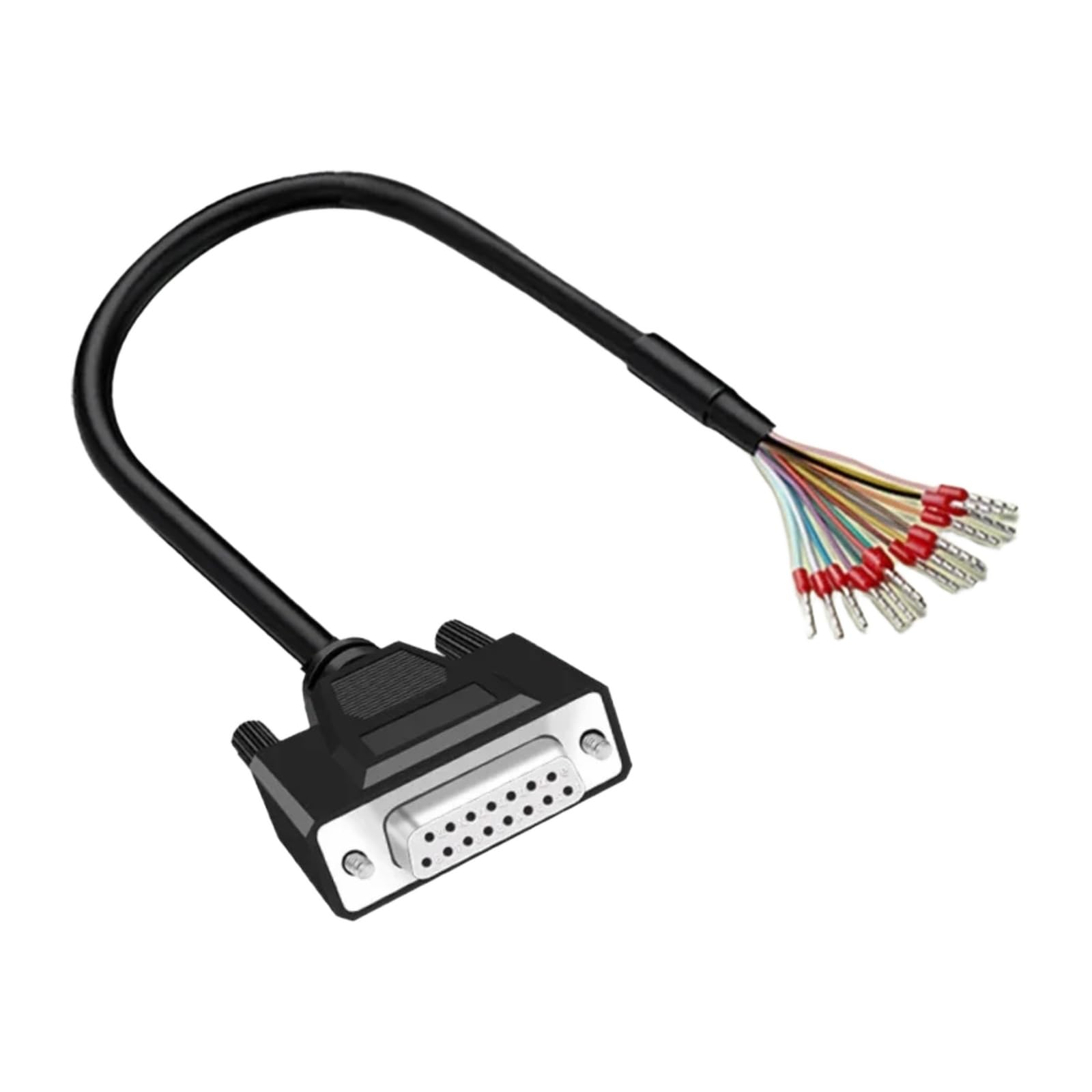 Cable serial de datos con terminal DB15 hembra y conductores de 26AWG