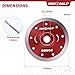 RDXMAX ® 115mm Diamond Cutting Discs for Angle Grinder - Super Thin, Fast & Clean Cut on Porcelain, Granite, Marble, Concrete, Tiles, Stones, Bricks & Ceramics- 4.5" Wheel - Size 115 x 1.4 x 22.23mm