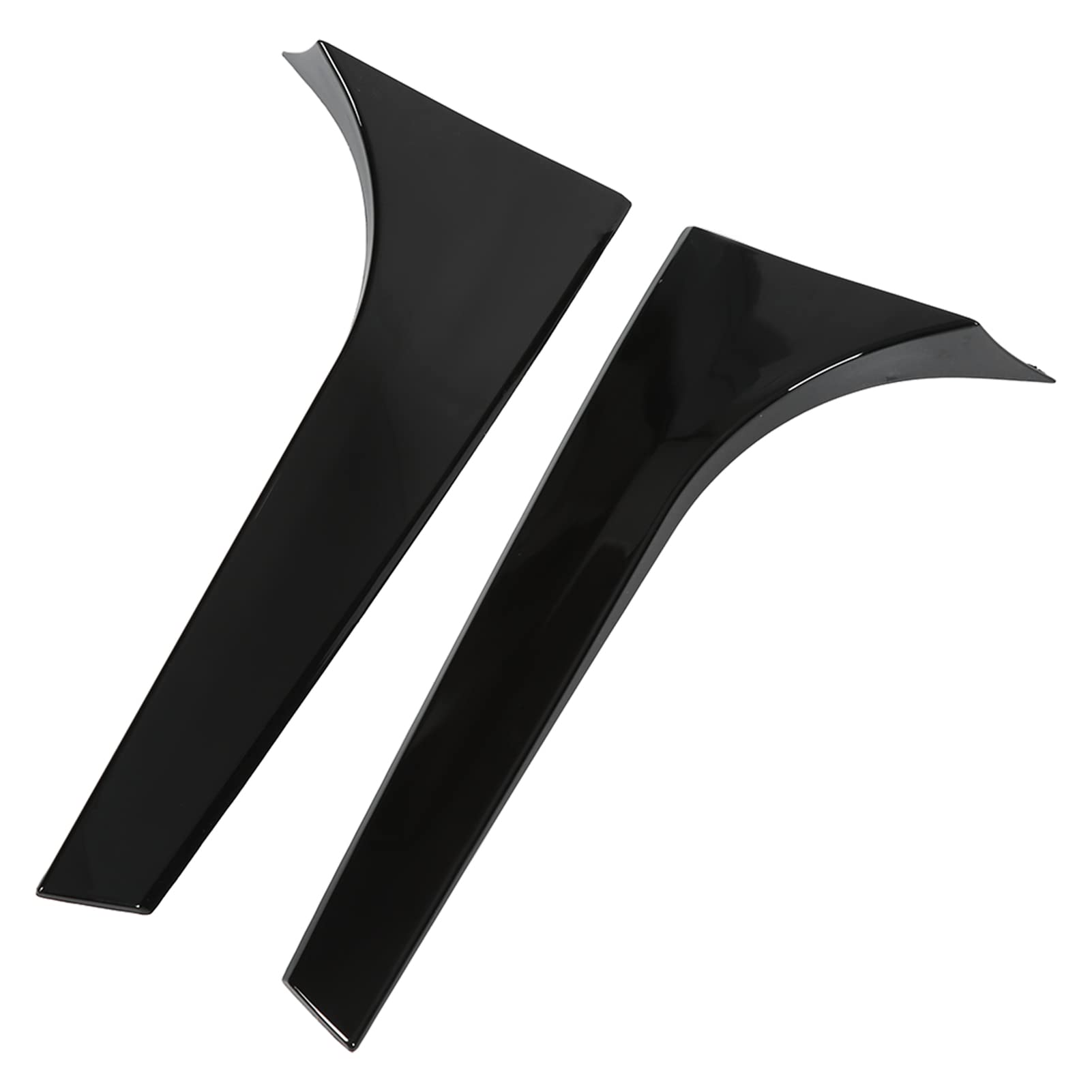 Qiilu Spoiler Laterale Lunotto Posteriore 1 Paio di Sostituzione Spoiler Laterale Lunotto Posteriore Sinistro Destro Nero Lucido per Mercedes Benz Classe B W246 B180 B200 2012‑2018