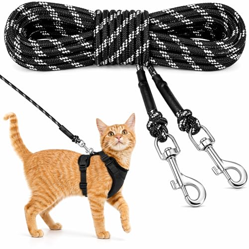 Rypet Reflective Cat Long Leash - 15 FT Escape Proof