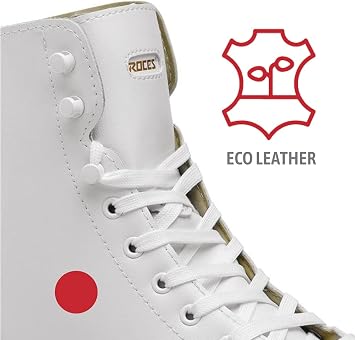 Roces RC2 Classic Roller Skates Artistic, Quad 4 Wheels Skating, for Man and Woman, Unisex, White