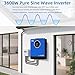 Anern 3600W Solar Inverter 24VDC to 110V/120VAC All in One, Pure Sine Wave Hybrid Inverter with 120A Mppt Charge Controller, Two AC Output, Max PV Power 4200W with Lead Acid and Lithium Batteries