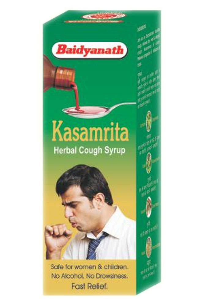 Baidyanath Kasamrita Herbal Cough Syrup | Safe for Women & Children - 100Ml - Pack Of 2, (UN493) (B07L89FM65) Amazon Price History, Amazon Price Tracker