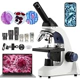Monocular Microscope Camera Kids Adults - 40X-2000X Monocular Microscope for Kids Adults Students wi
