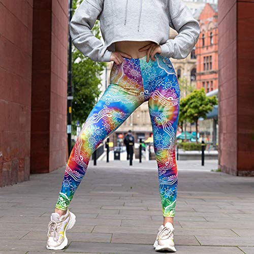 Tie Dye Seamless Workout Leggings - Women’s Colorful Mandala Printed Yoga Leggings, Tummy Control Running Pants #TOP4