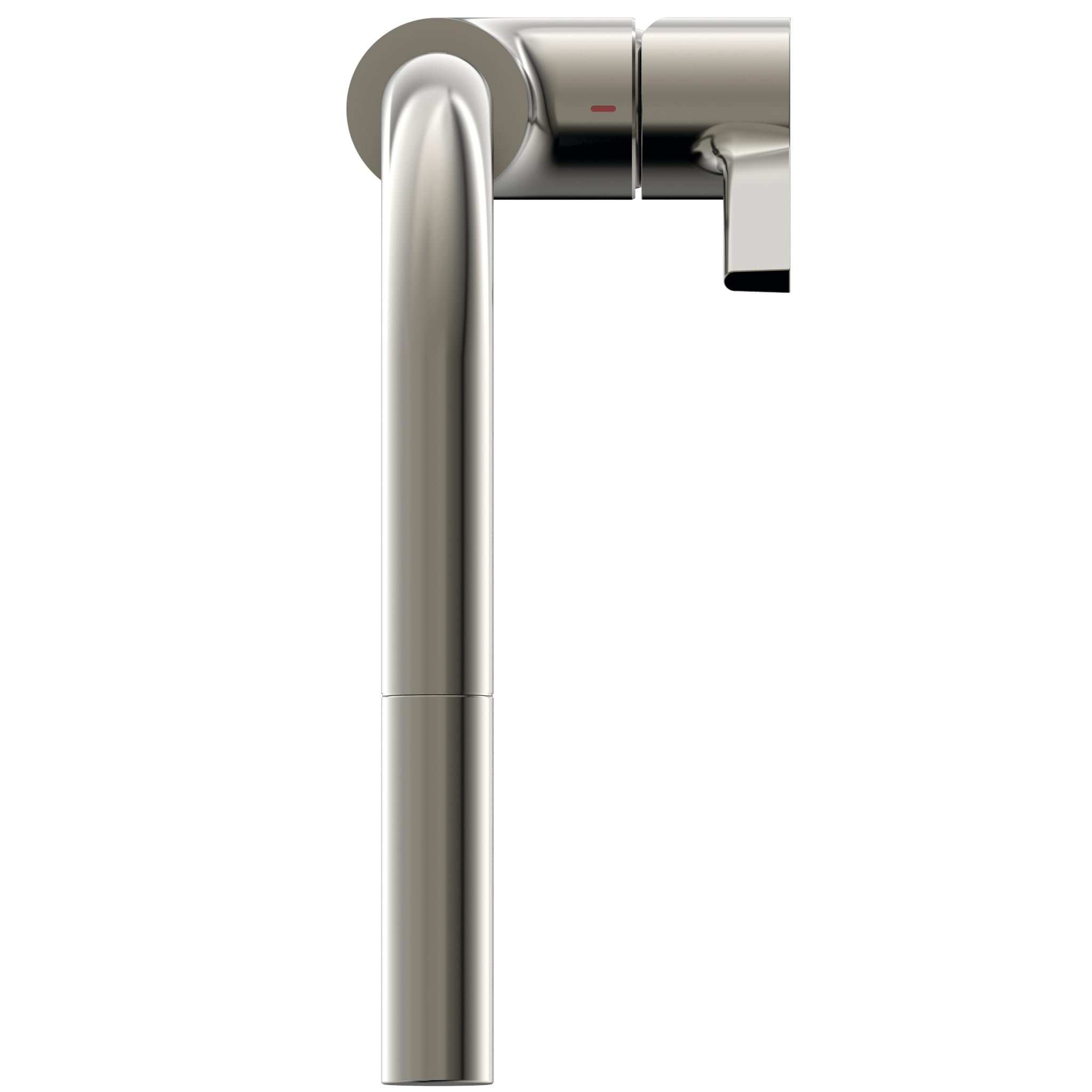 Ideal Standard – Gusto Monomando de cocina, Caño redondo en L, con rociador extraíble y dos modos de chorro, caño giratorio 360°, fácil de instalar con fijación EasyFix+, Tormenta Plateada