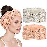 ❈【Matériau de Qualité Supérieure】: Notre bandeau chaud doublé de polaire est composé de laine et d’acrylique, qui est super doux, épais et confortable. Le tremplin bandeau épais peut protéger votre tête et vos oreilles du froid de l’hiver tout en vous gardant à votre meilleur.