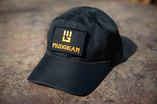 MudGear Tac Hat - Adjustable Baseball Cap - Outdoor Ball Cap for Men and Women with Adjustable Morale Patch and Mesh Back - Sweat-Resistant and Lightweight Military Hat for Running, Trucker, Fishing