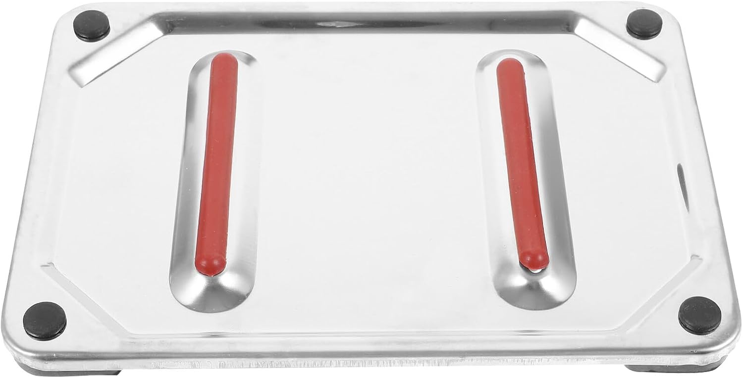 Heat-Resistant Stainless Steel Iron Rest Mat for Tabletop Use Anti-Slip Protective Ironing Pad with Cushion Base Suitable for Various Steam Irons Multi-Function Ironing Board