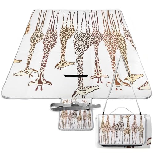 Couverture de pique-nique portable et tapis de camping pliable imperméable 148x148